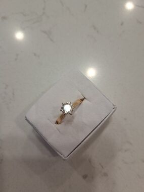 Classic Diamond Solitaire Engagement Ring. 14k .92 Tcw